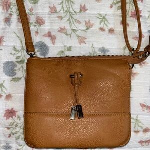 Tan Leather Crossbody Bag